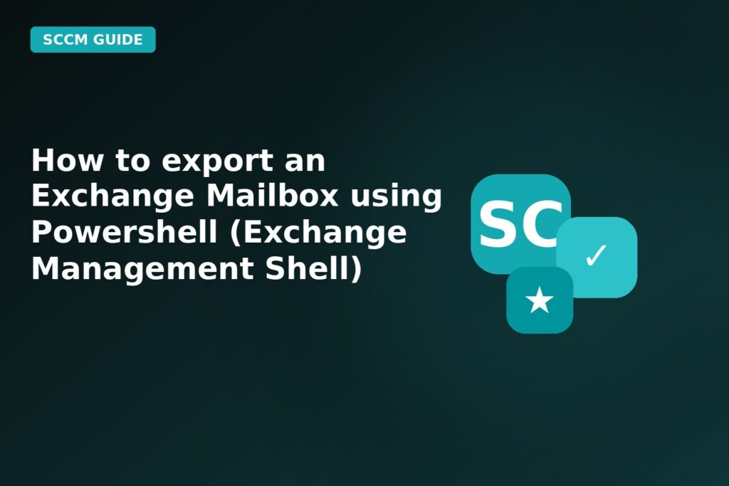 How To Export An Exchange Mailbox Using Powershell Exchange