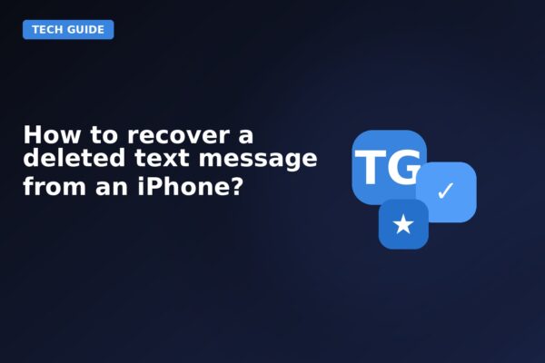 how to recover a deleted text message from an iphone
