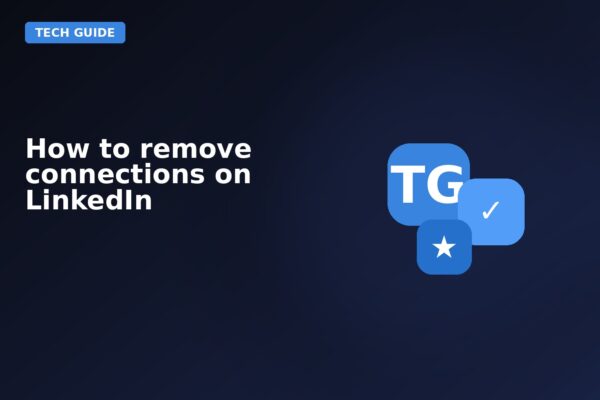 how to remove connections on linkedin
