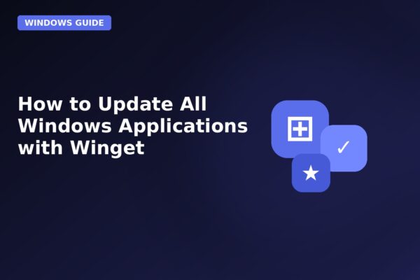 how to update all windows applications with winget