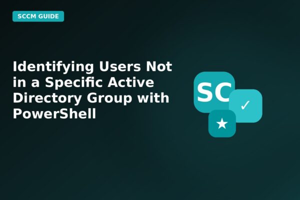 identifying users not in a specific active directory group with