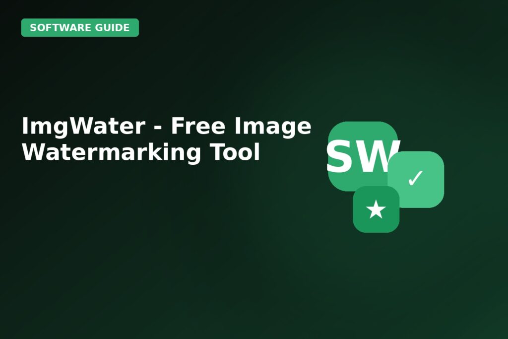Imgwater Free Image Watermarking Tool