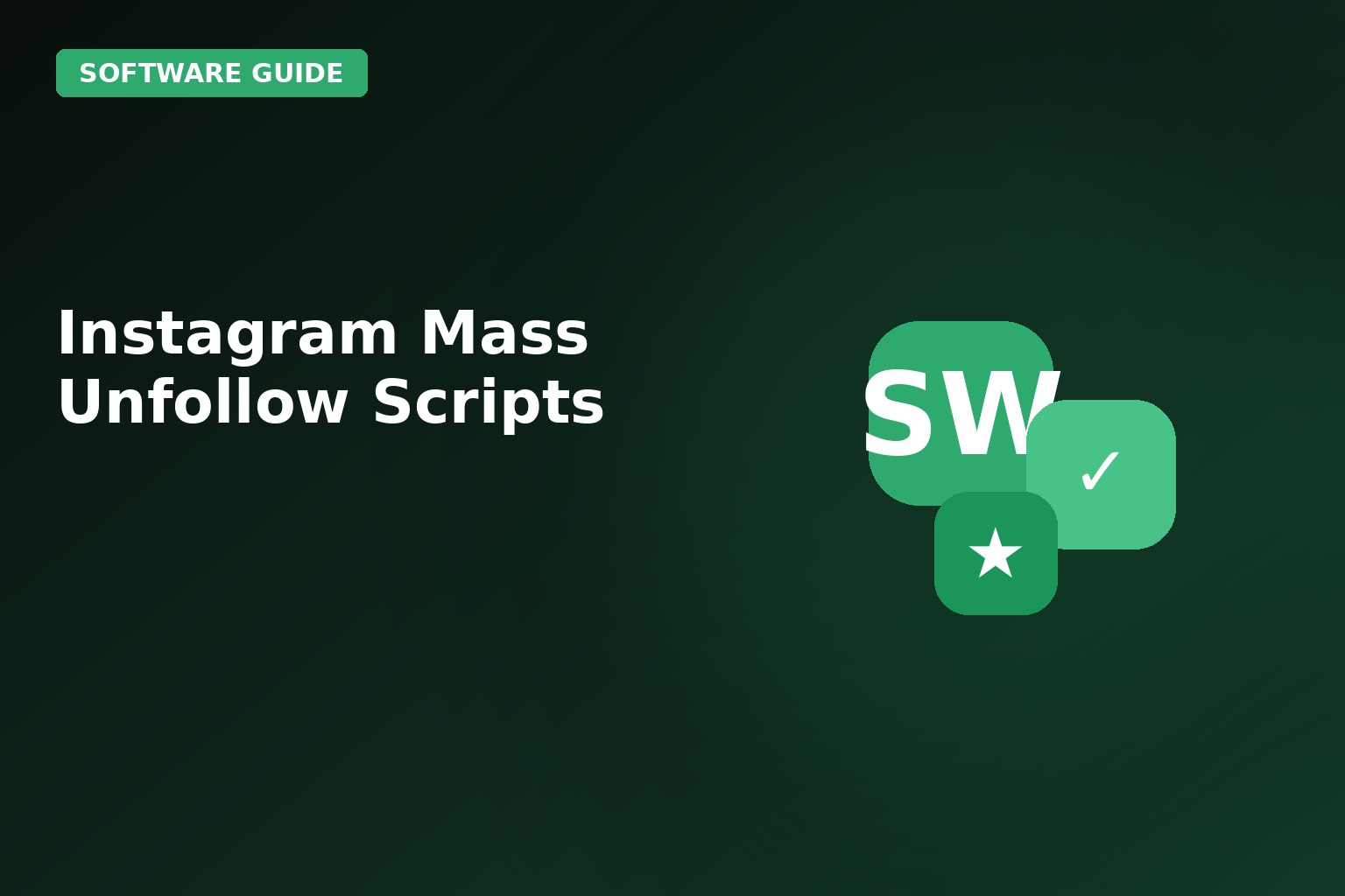 Instagram Mass Unfollow Scripts