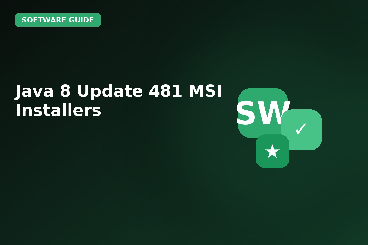 java 8 update 481 msi installers Java 8 Update 481 MSI Installers
