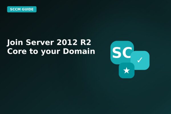 join server 2012 r2 core to your domain