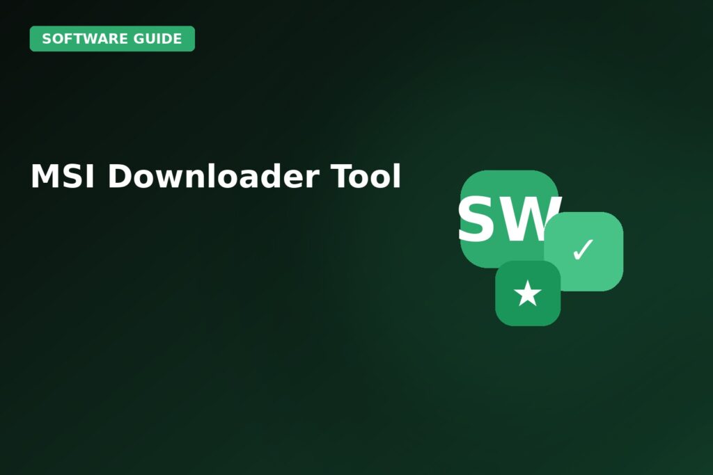 msi downloader tool