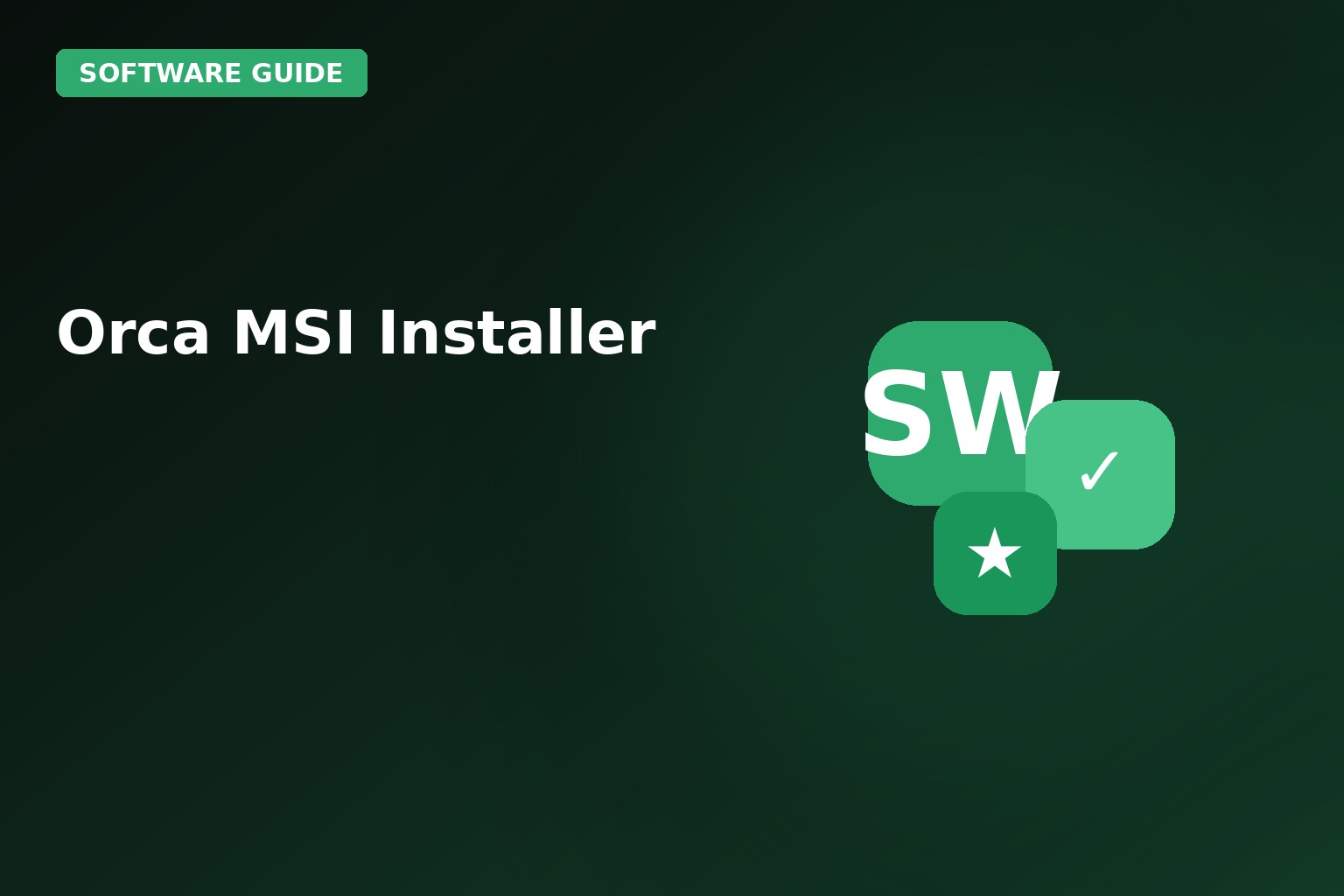 Orca MSI Installer