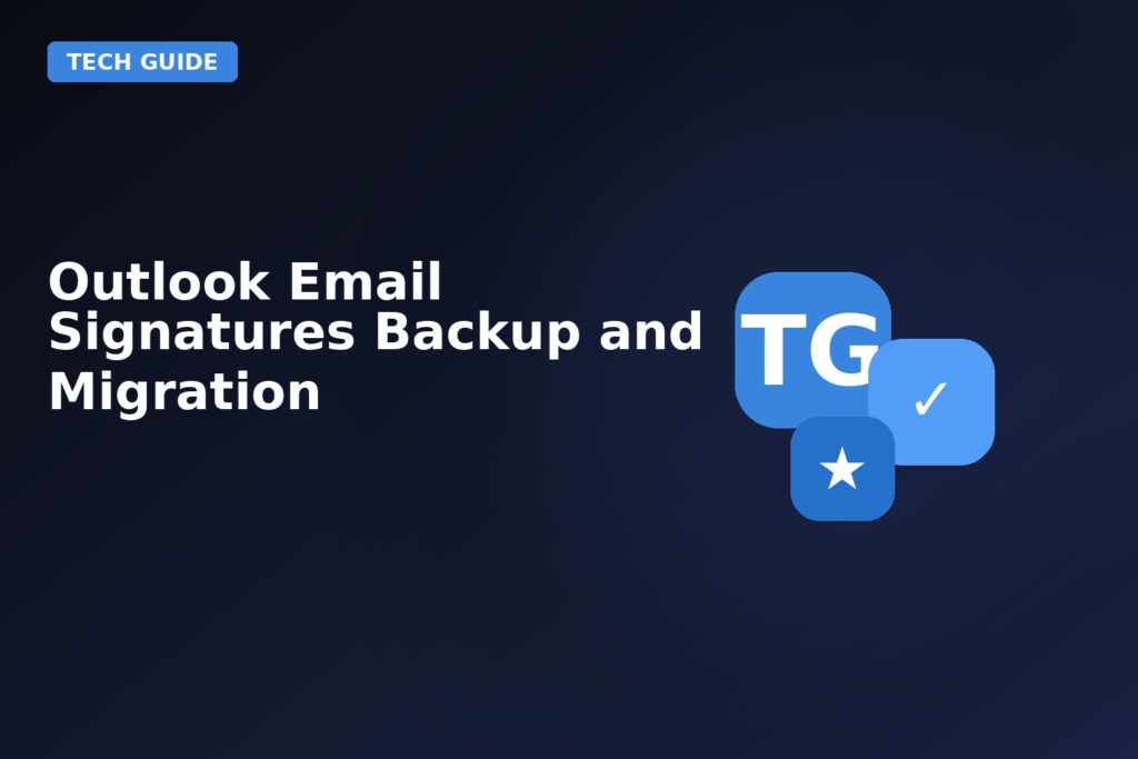 Outlook Email Signatures Backup And Migration