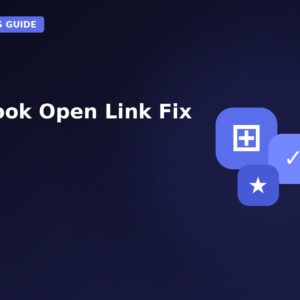 Outlook Open Link Fix