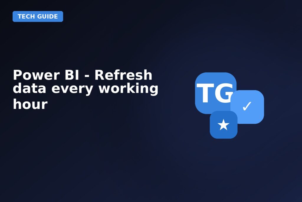 Power Bi Refresh Data Every Working Hour