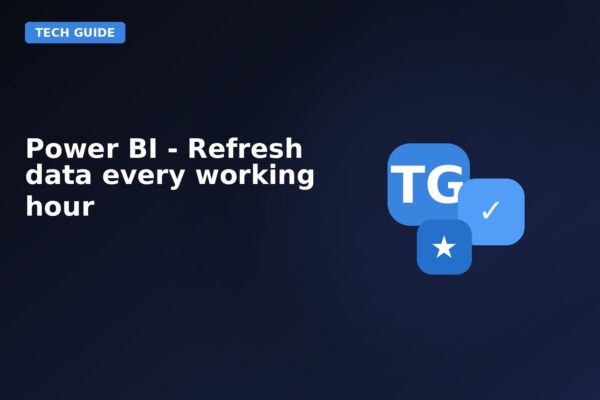 power bi refresh data every working hour