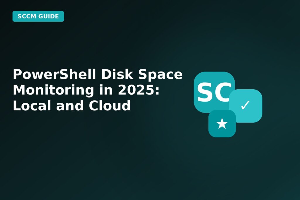 Powershell Disk Space Monitoring In 2025 Local And Cloud