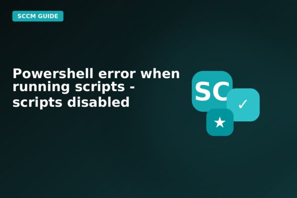 powershell error when running scripts scripts disabled