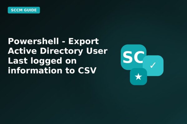 powershell export active directory user last logged on information to