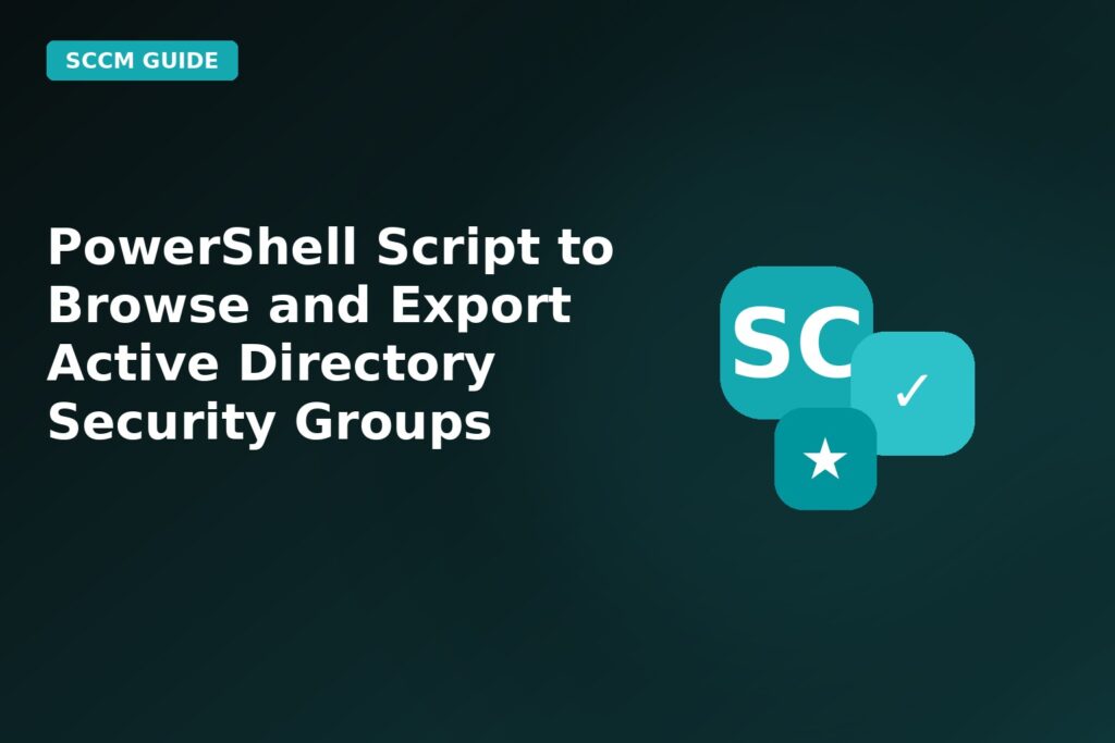 powershell script to browse and export active directory security