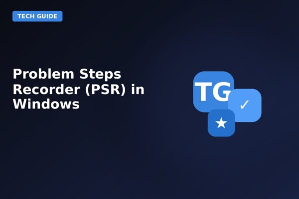problem steps recorder psr in windows