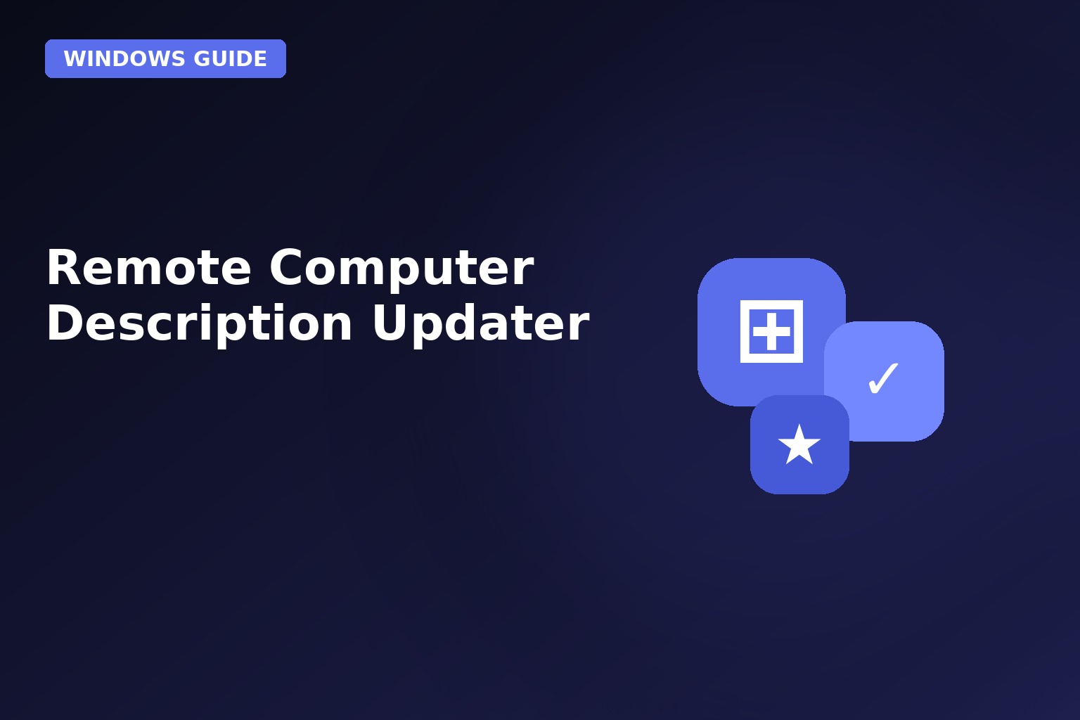 Remote Computer Description Updater