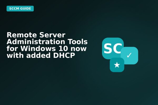remote server administration tools for windows 10 now with added dhcp