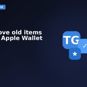 Remove Old Items From Apple Wallet