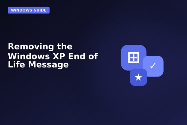 removing the windows xp end of life message