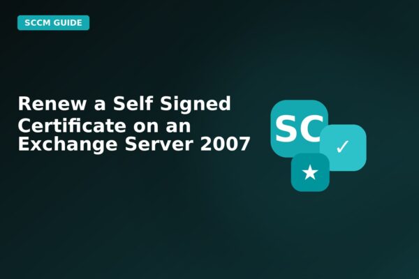 renew a self signed certificate on an exchange server 2007