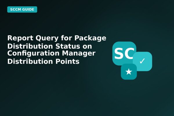 report query for package distribution status on configuration manager