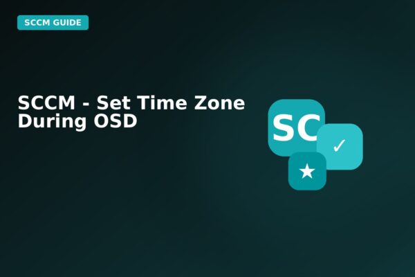 sccm set time zone during osd