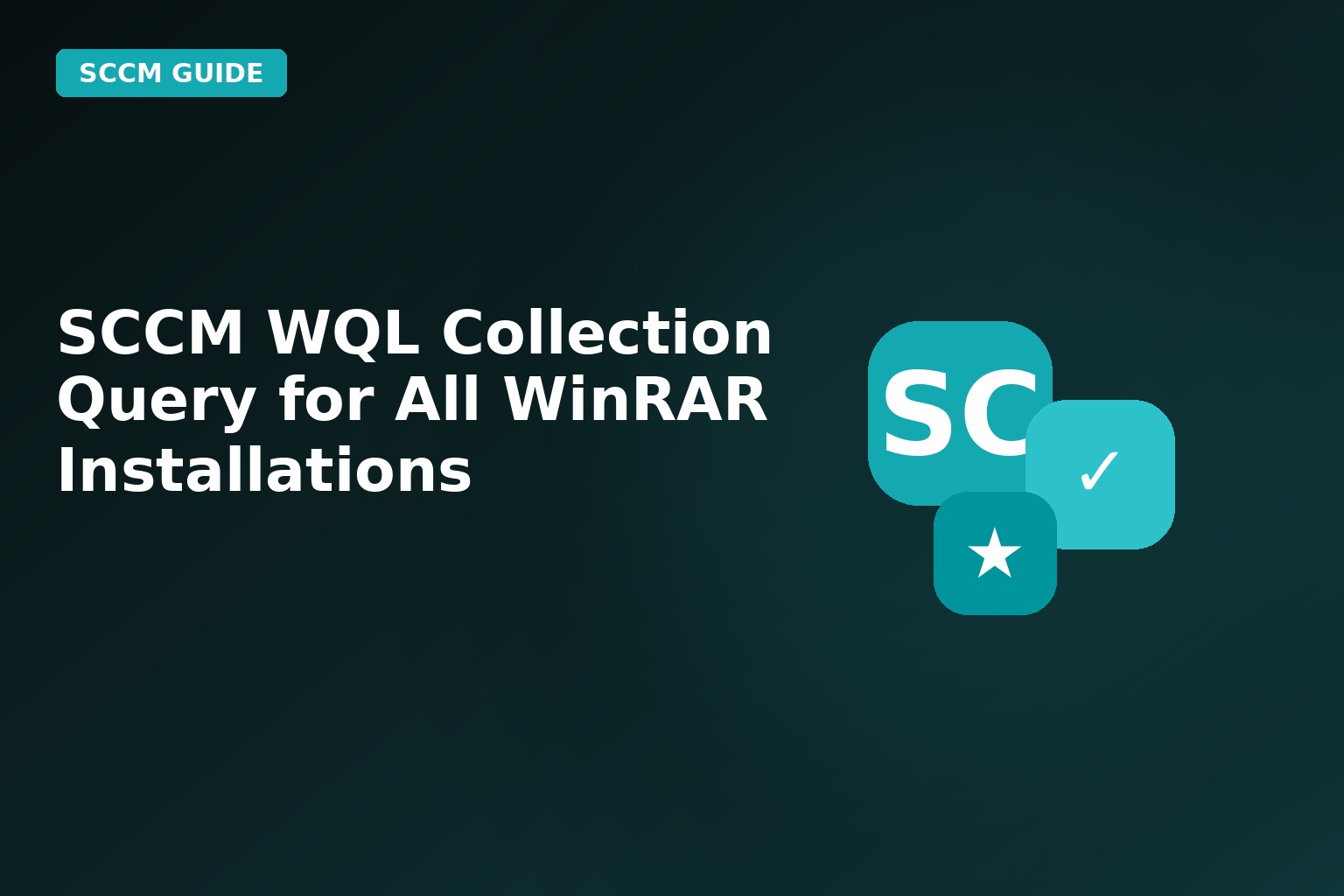 SCCM Wql Collection Query For All Winrar Installations
