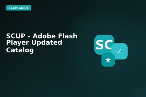 scup adobe flash player updated catalog