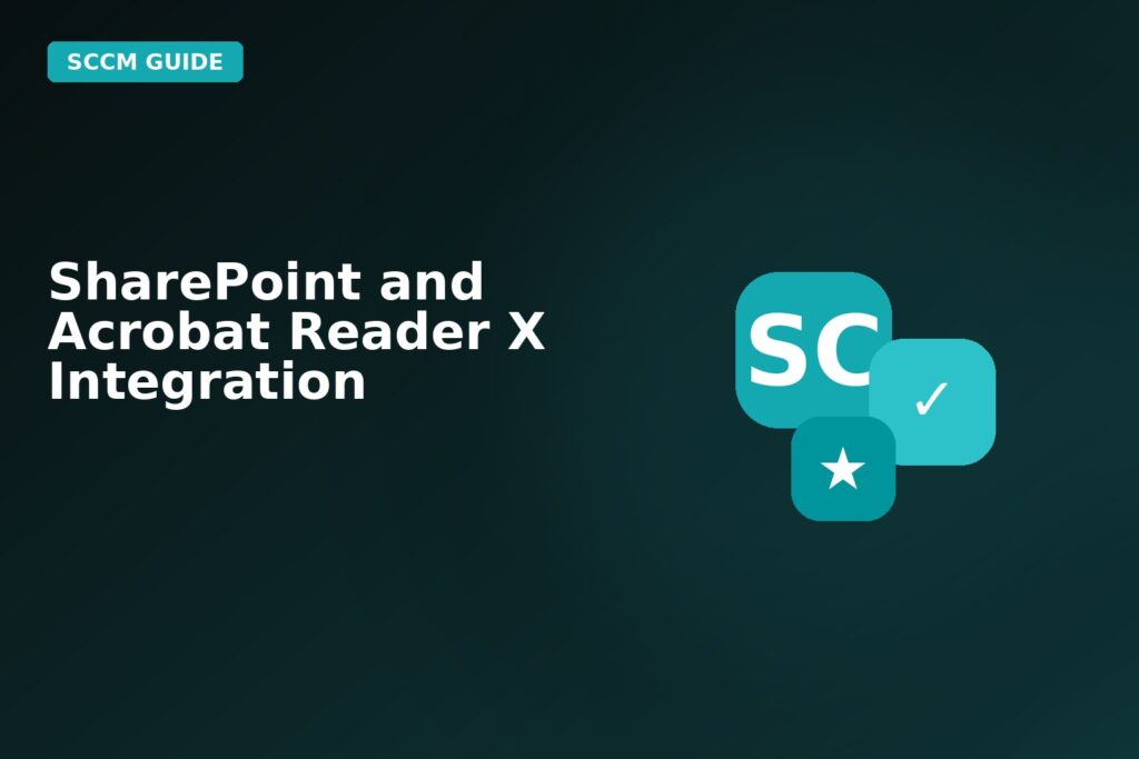 Sharepoint And Acrobat Reader X Integration