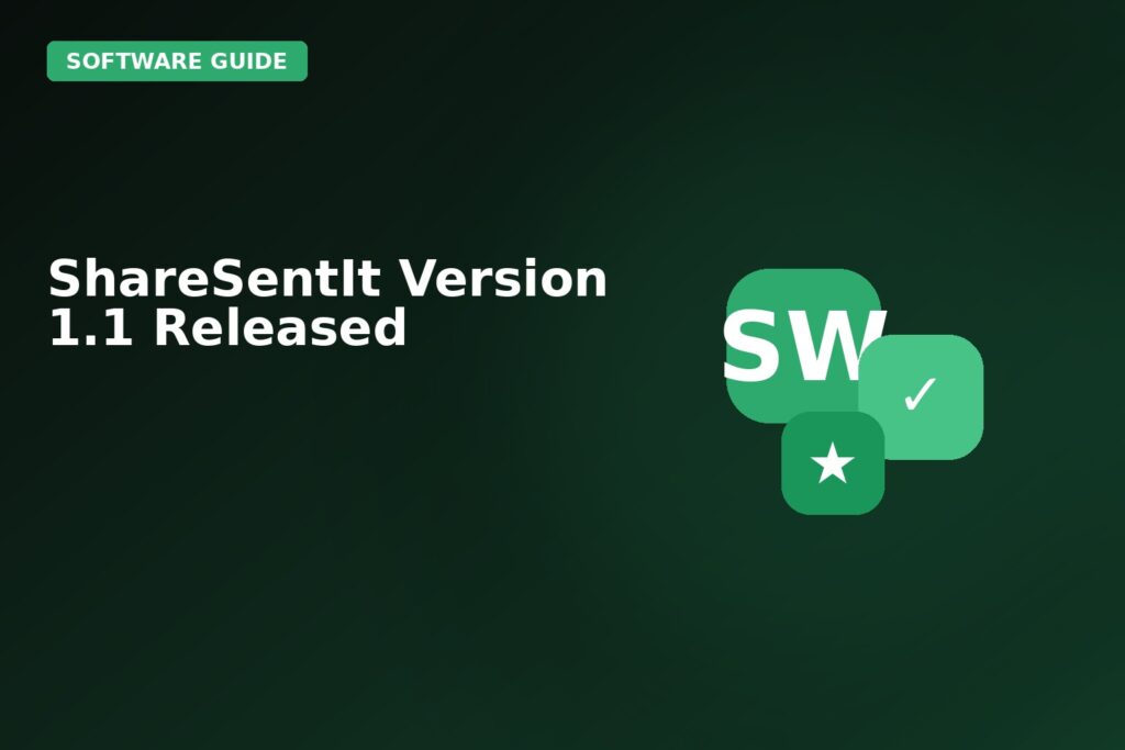 Sharesentit Version 11 Released