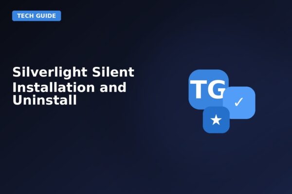 silverlight silent installation and uninstall