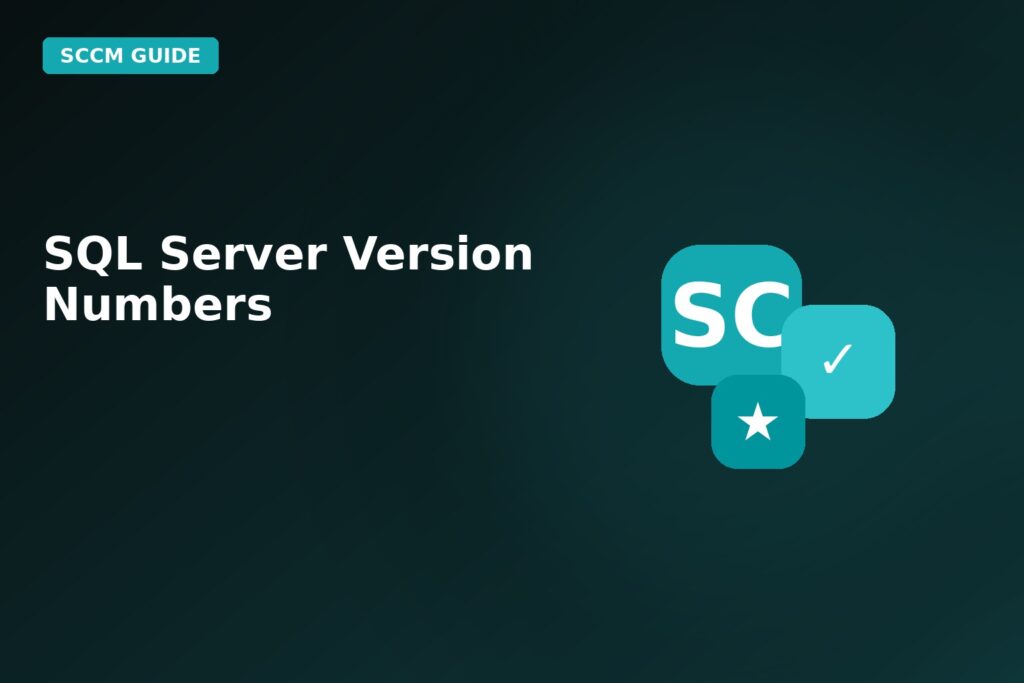 SQL Server Version Numbers