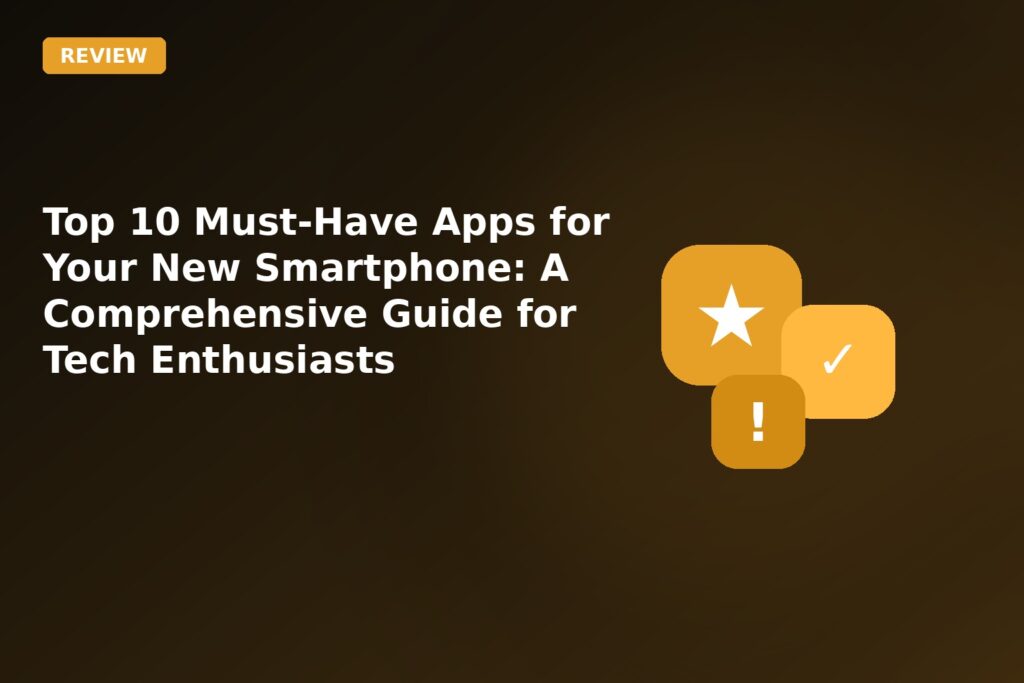 Top 10 Must Have Apps For Your New Smartphone A Comprehensive Guide