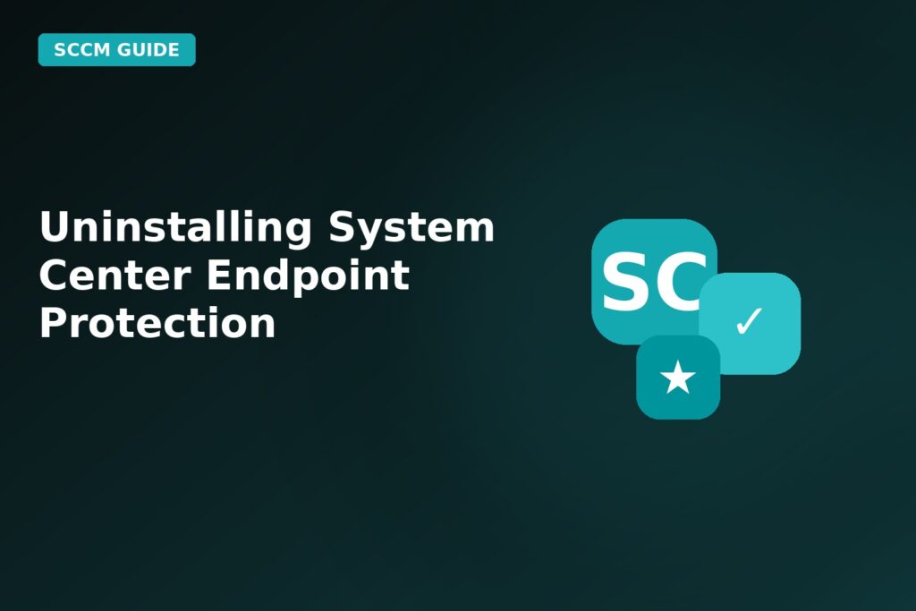 Uninstalling System Center Endpoint Protection