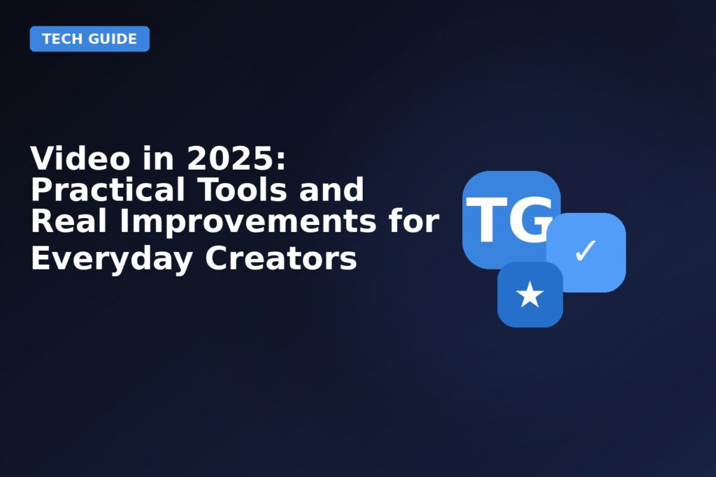 Video In 2025 Practical Tools And Real Improvements For Everyday