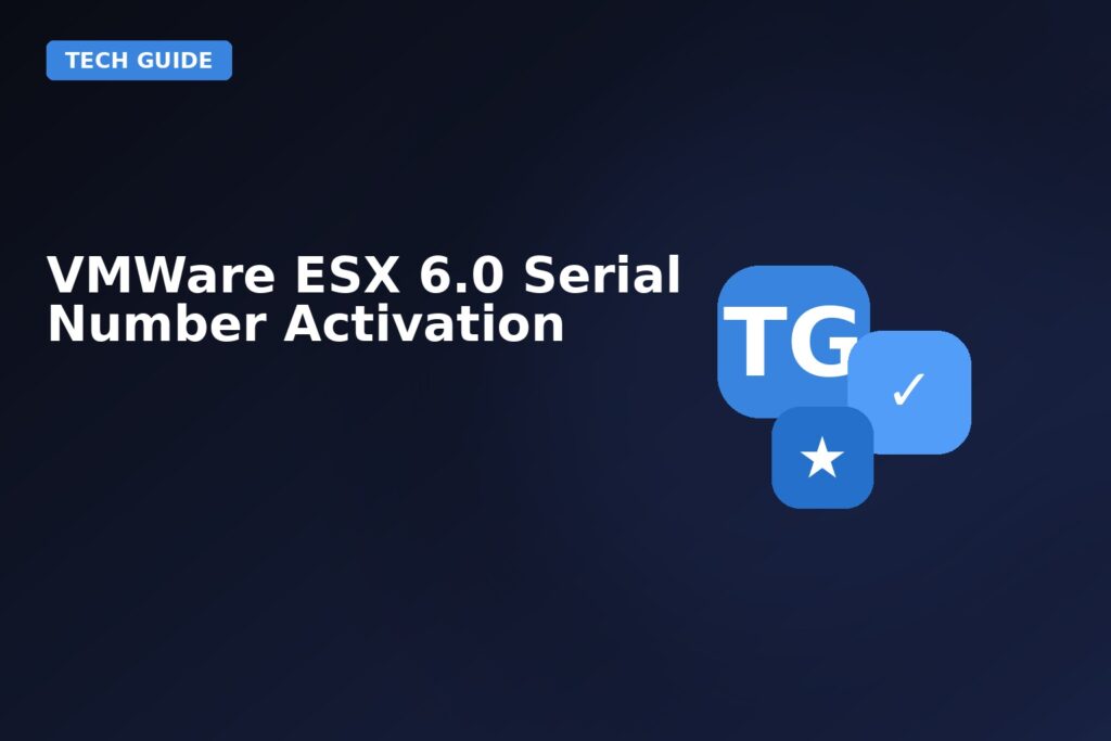 Vmware Esx 60 Serial Number Activation
