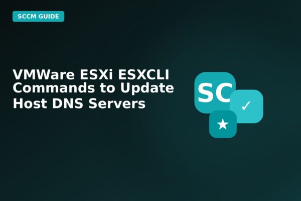 vmware esxi esxcli commands to update host dns servers