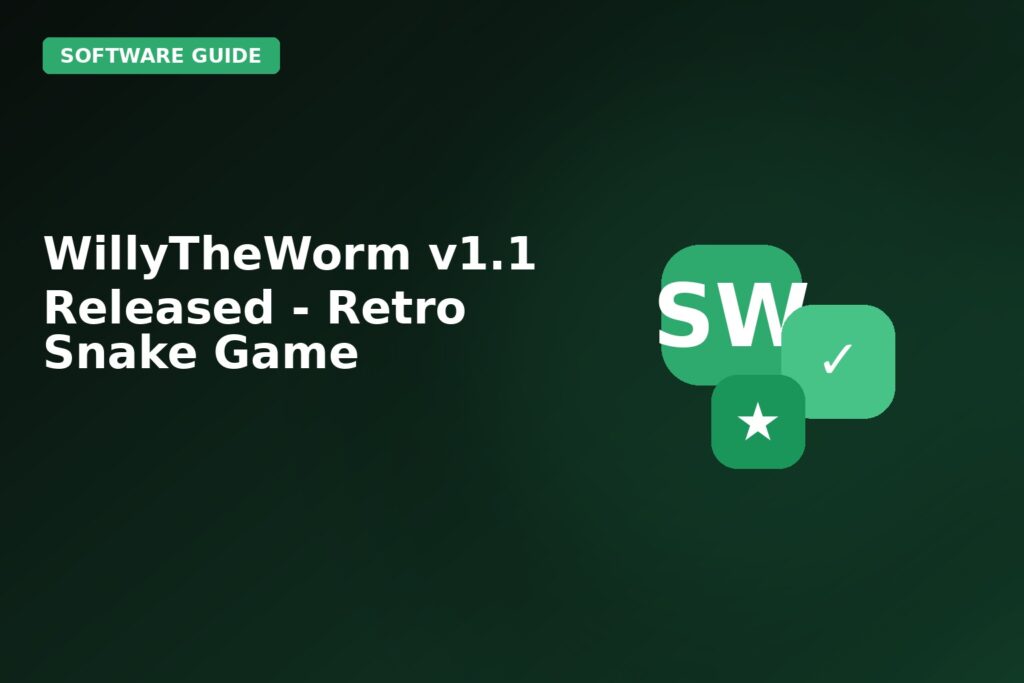 Willytheworm V11 Released Retro Snake Game