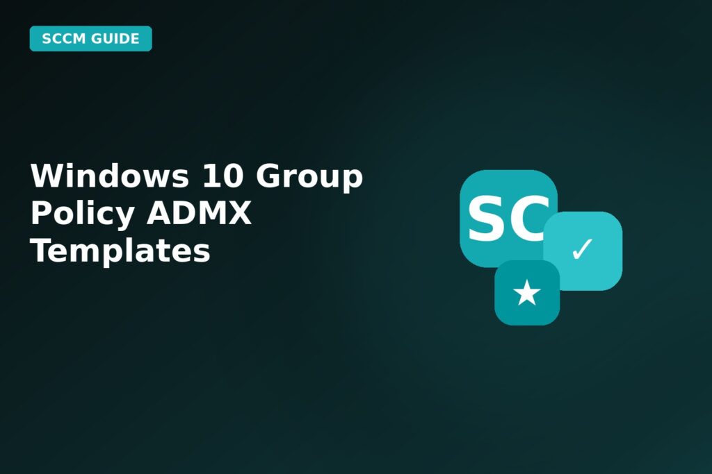 Windows 10 Group Policy Admx Templates