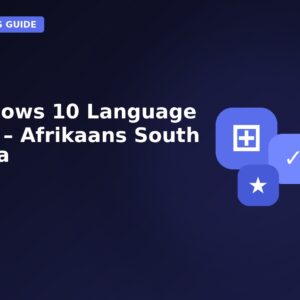 Windows 10 Language Pack β Afrikaans South Africa