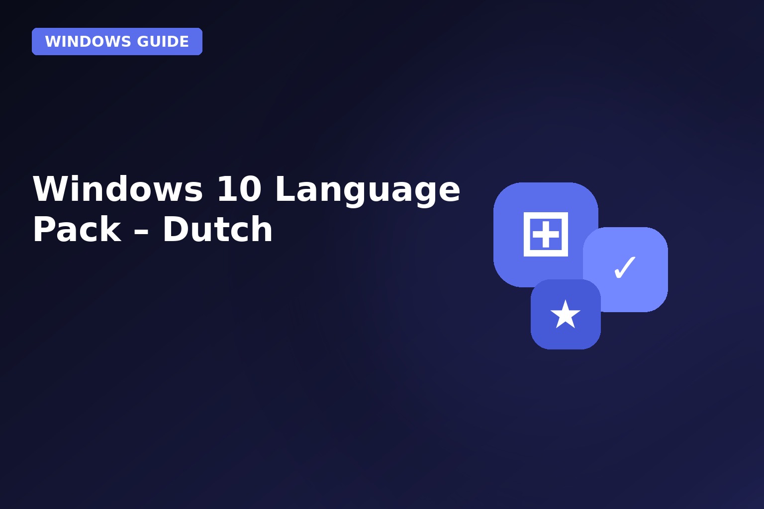 Windows 10 Language Pack Dutch