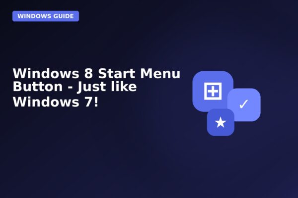 windows 8 start menu button just like windows 7
