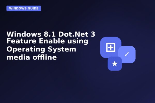 windows 81 dotnet 3 feature enable using operating system media