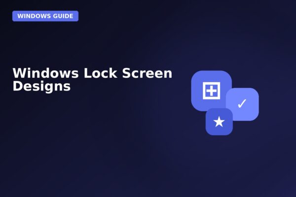 windows lock screen designs