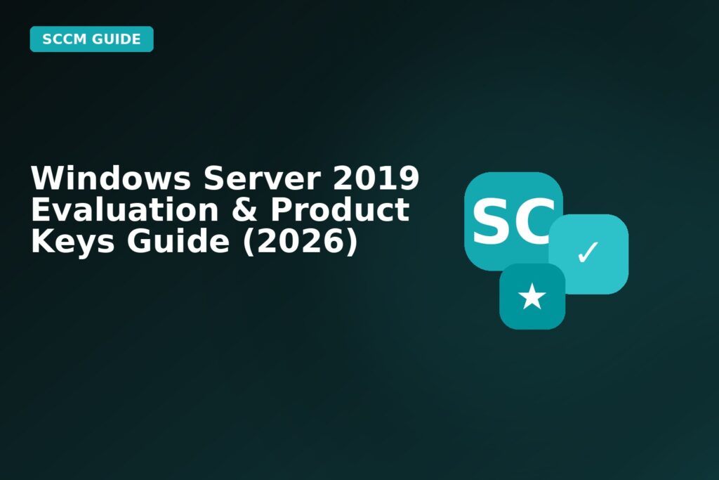 Windows Server 2019 Evaluation Product Keys Guide