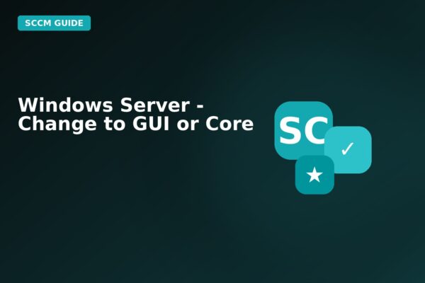 windows server change to gui or core