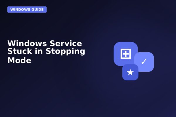windows service stuck in stopping mode