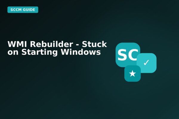 wmi rebuilder stuck on starting windows