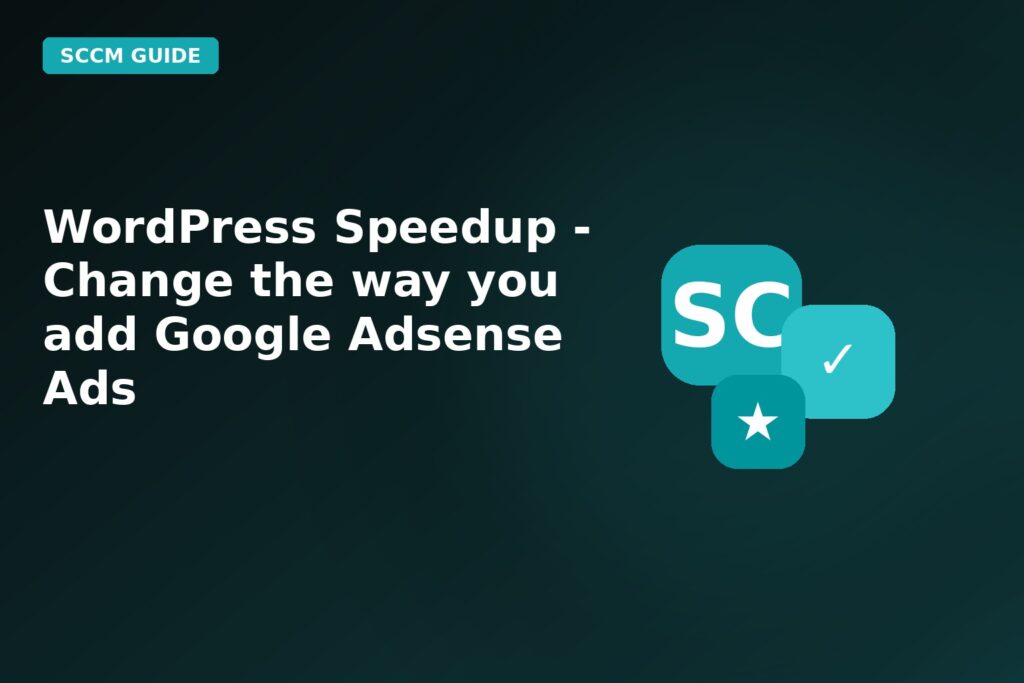 Wordpress Speedup Change The Way You Add Google Adsense Ads